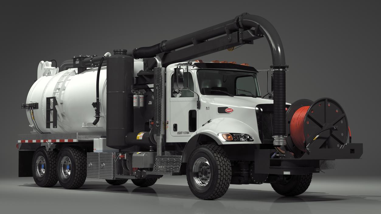 3D model Peterbilt Sewer Cleaner Hydro Excavation