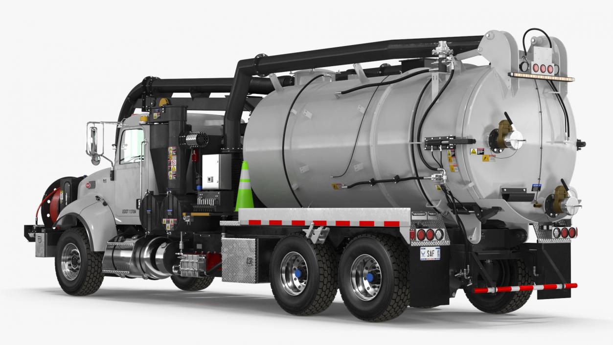 3D model Peterbilt Sewer Cleaner Hydro Excavation