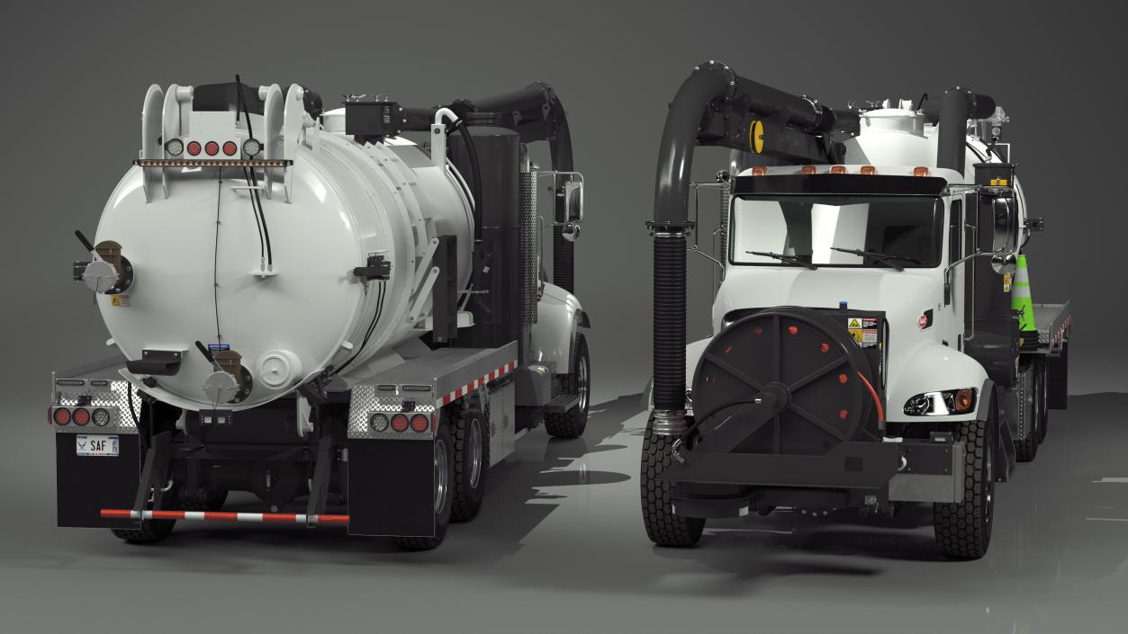 3D model Peterbilt Sewer Cleaner Hydro Excavation