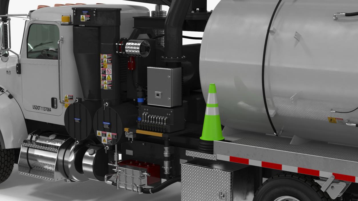 3D model Peterbilt Sewer Cleaner Hydro Excavation