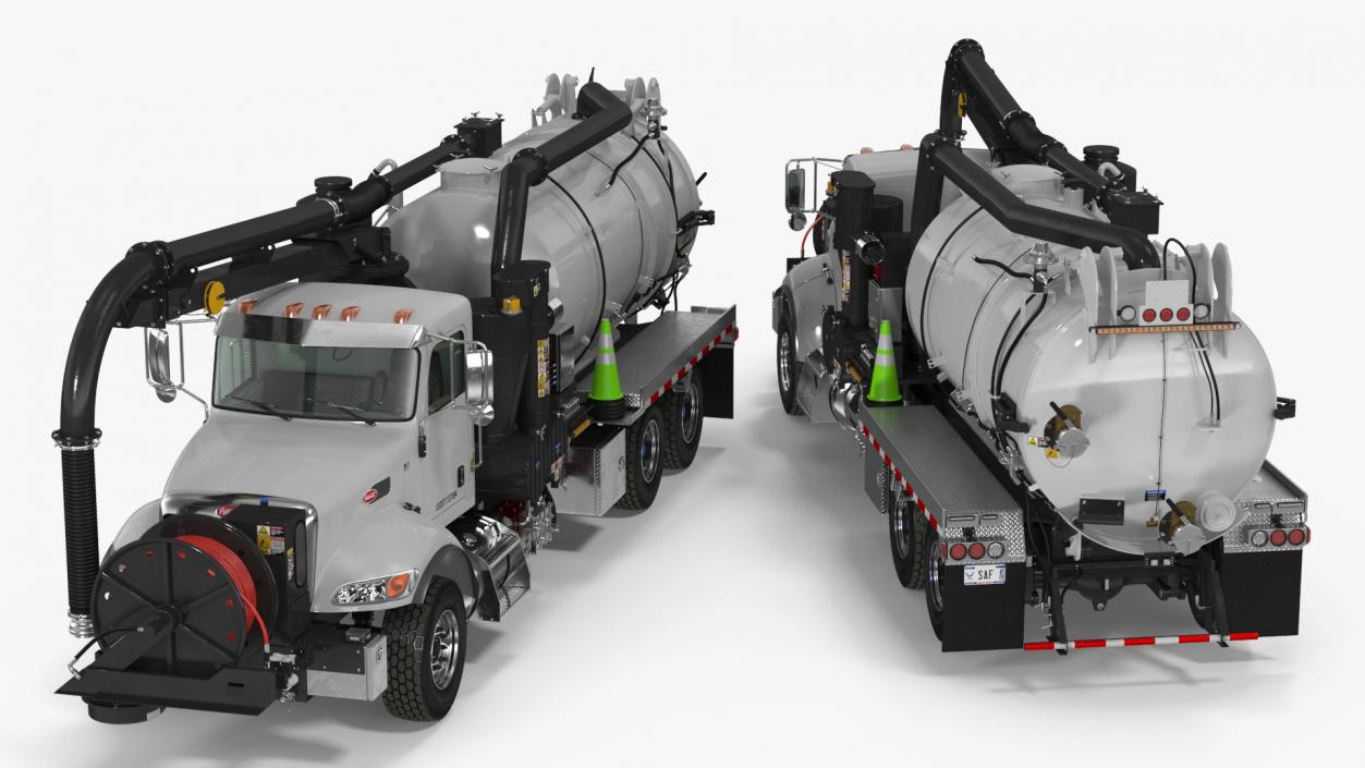 3D model Peterbilt Sewer Cleaner Hydro Excavation