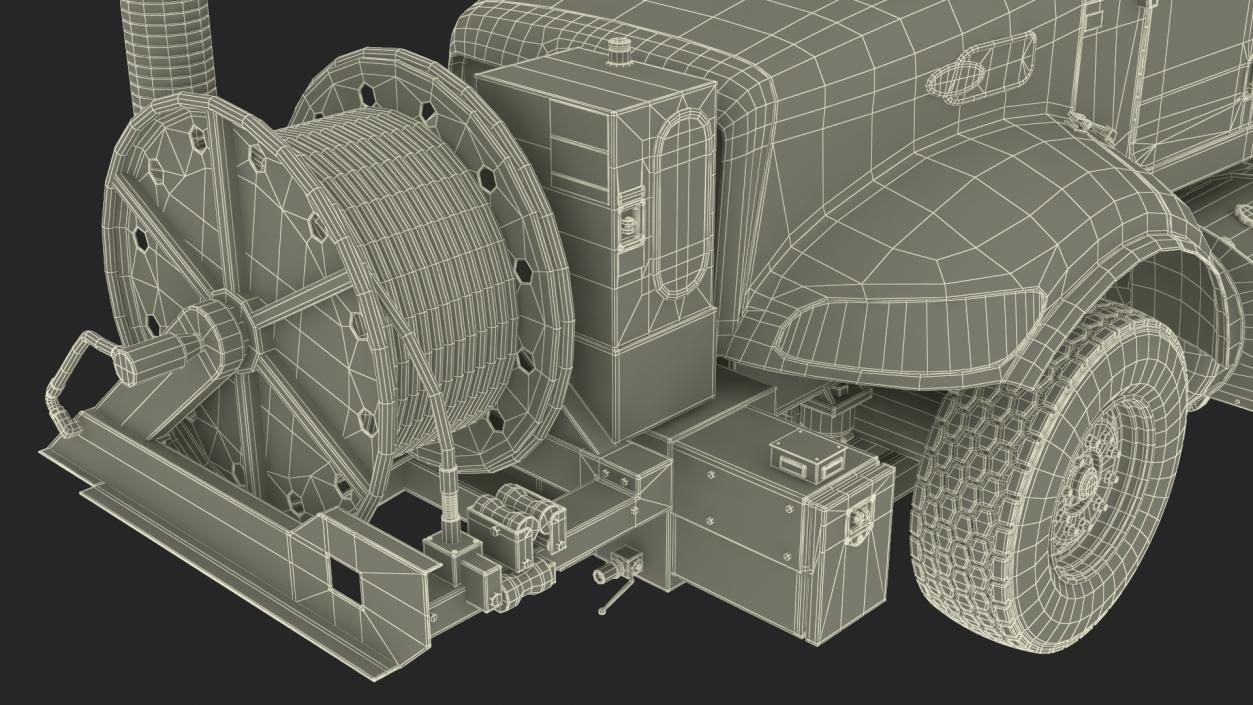 3D model Peterbilt Sewer Cleaner Hydro Excavation