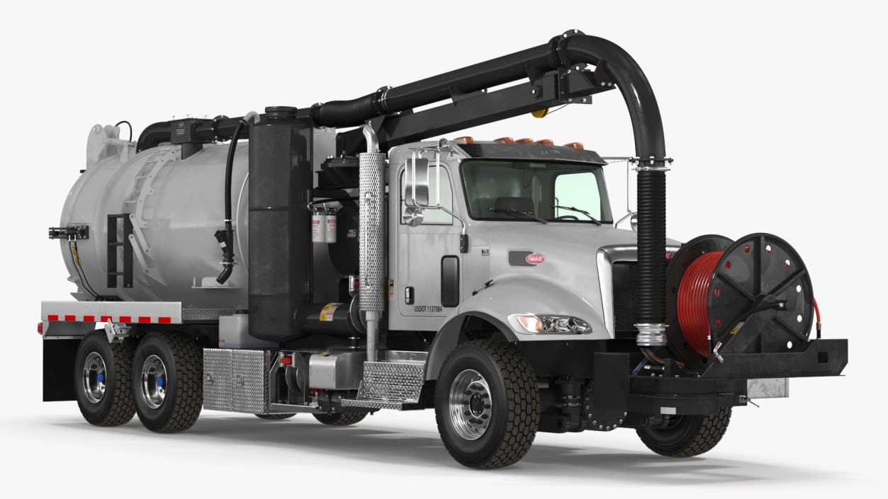 3D model Peterbilt Sewer Cleaner Hydro Excavation