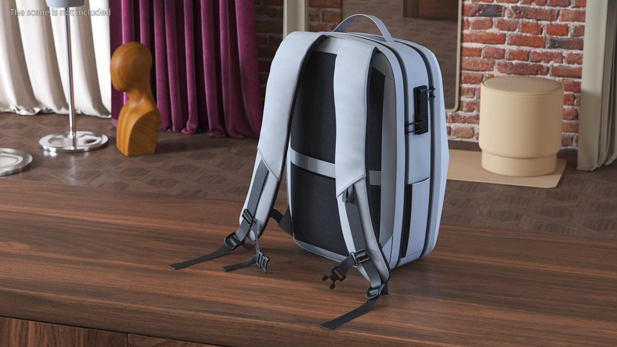 3D Gaming Laptop Hard Shell Backpack Grey model