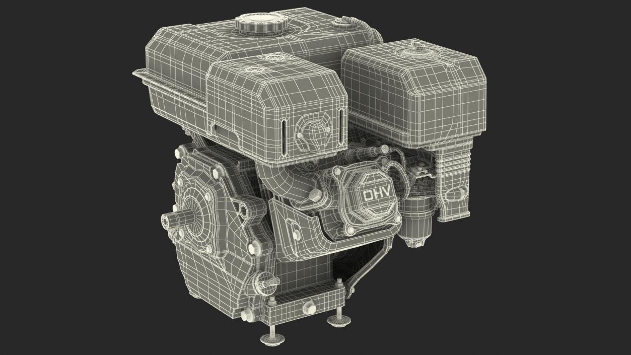 3D OHV Horizontal Shaft Gas Engine