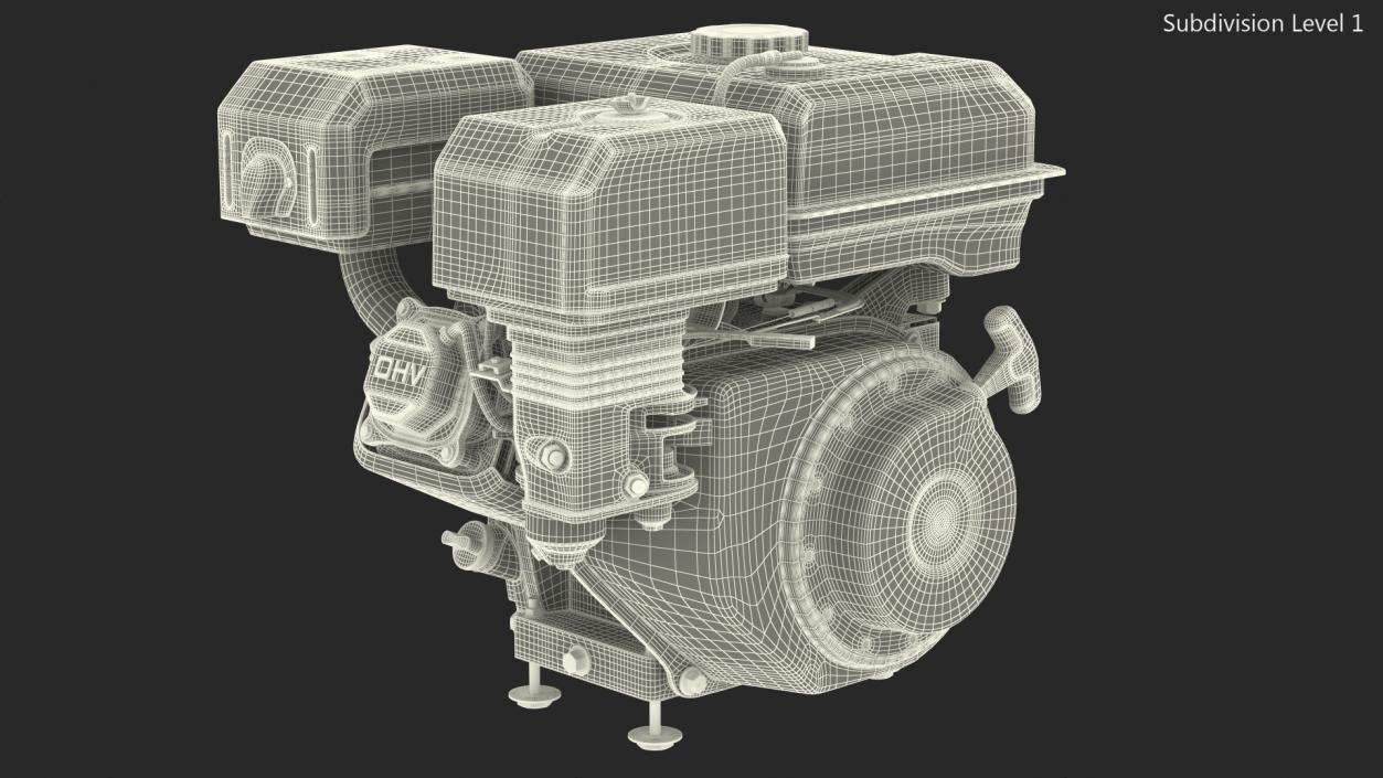 3D OHV Horizontal Shaft Gas Engine