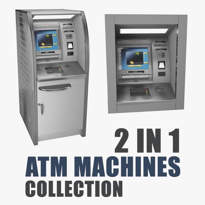 3D ATM Machines Collection model