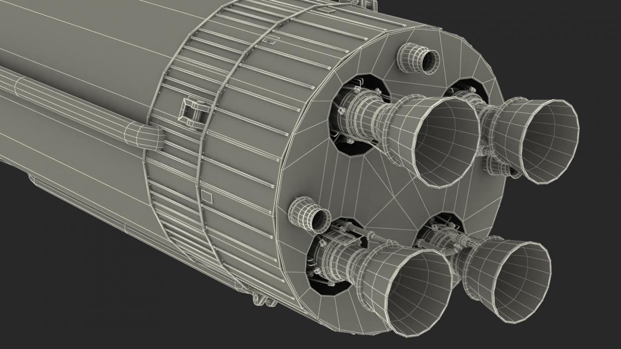 South Korean Rocket KSLV II Nuri 3D