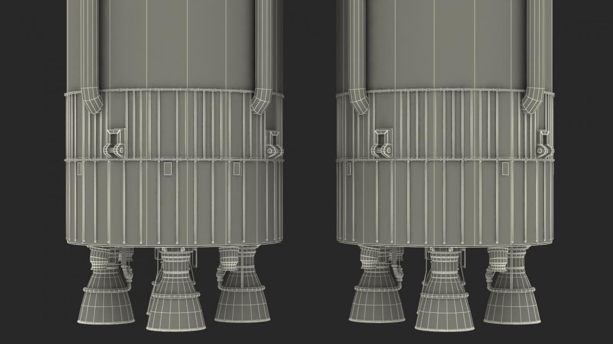 South Korean Rocket KSLV II Nuri 3D