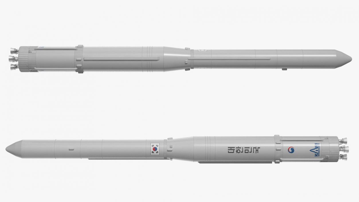 South Korean Rocket KSLV II Nuri 3D