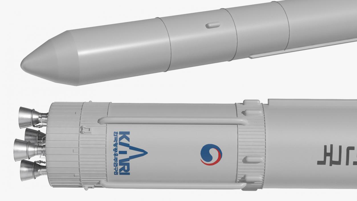 South Korean Rocket KSLV II Nuri 3D