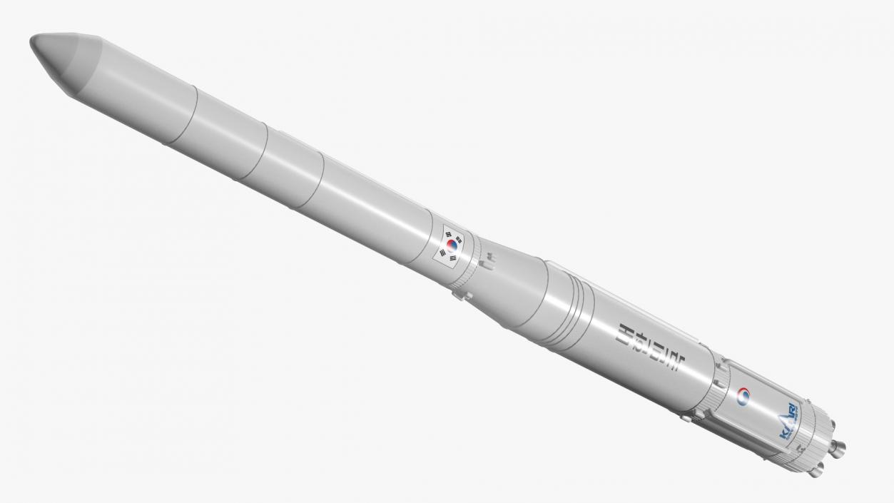 South Korean Rocket KSLV II Nuri 3D