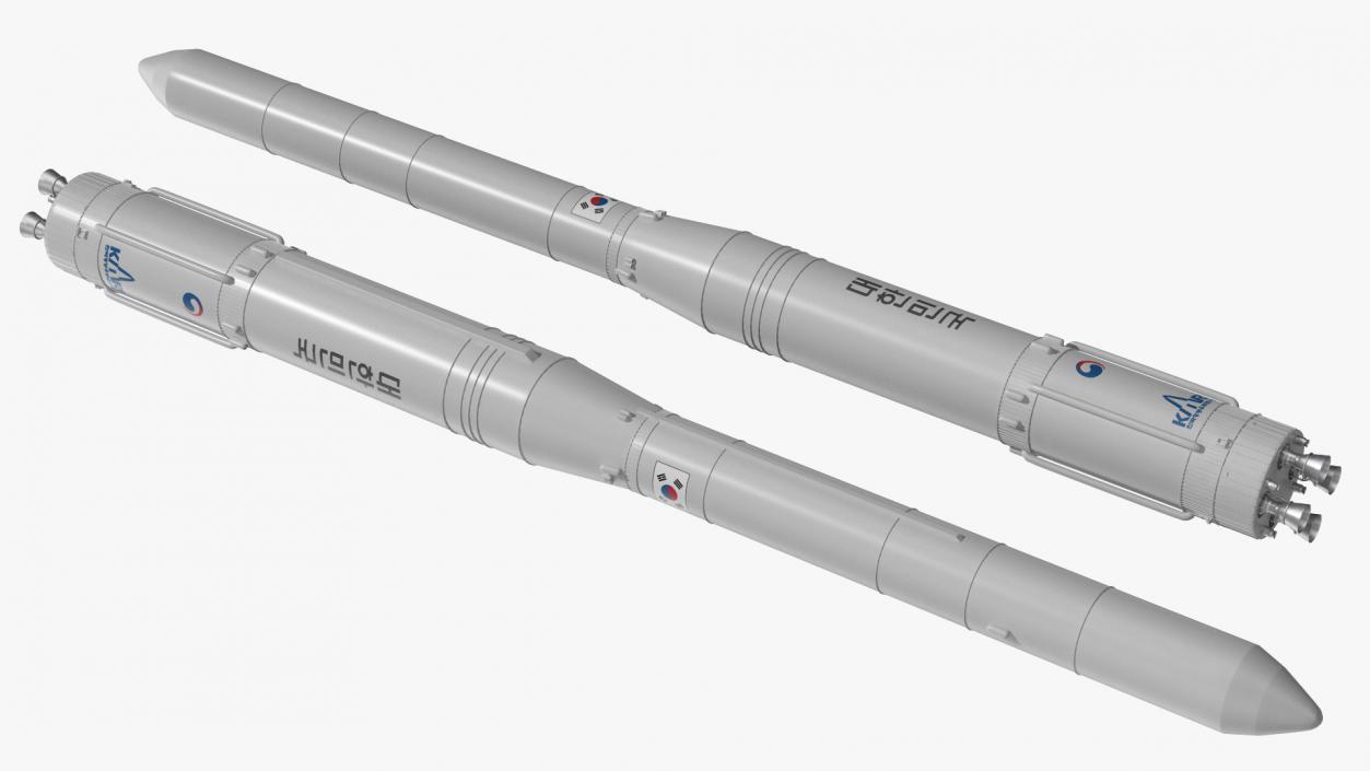 South Korean Rocket KSLV II Nuri 3D