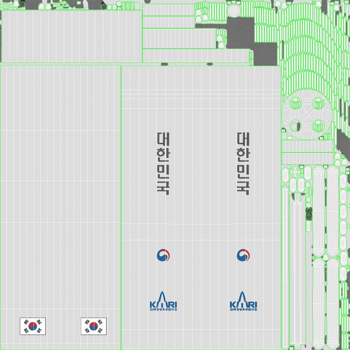 South Korean Rocket KSLV II Nuri 3D