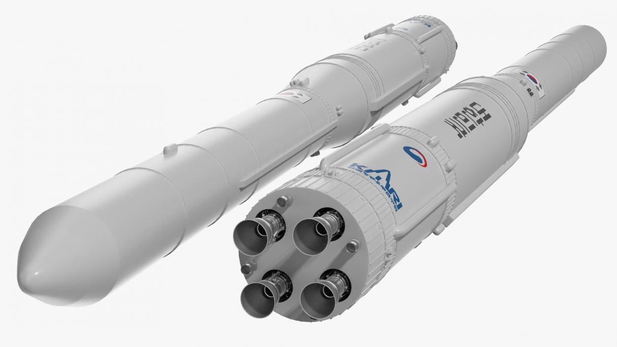 South Korean Rocket KSLV II Nuri 3D