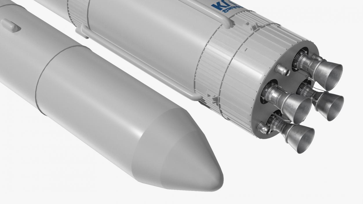 South Korean Rocket KSLV II Nuri 3D