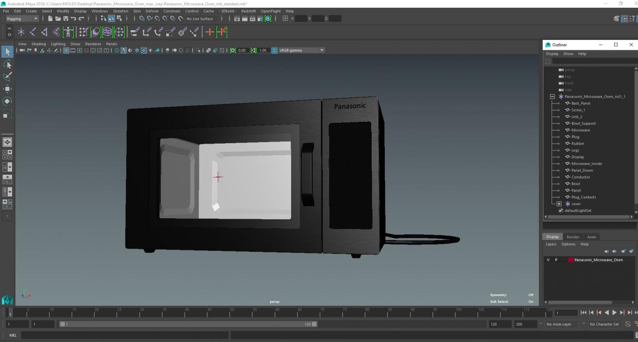 Panasonic Microwave Oven 3D model