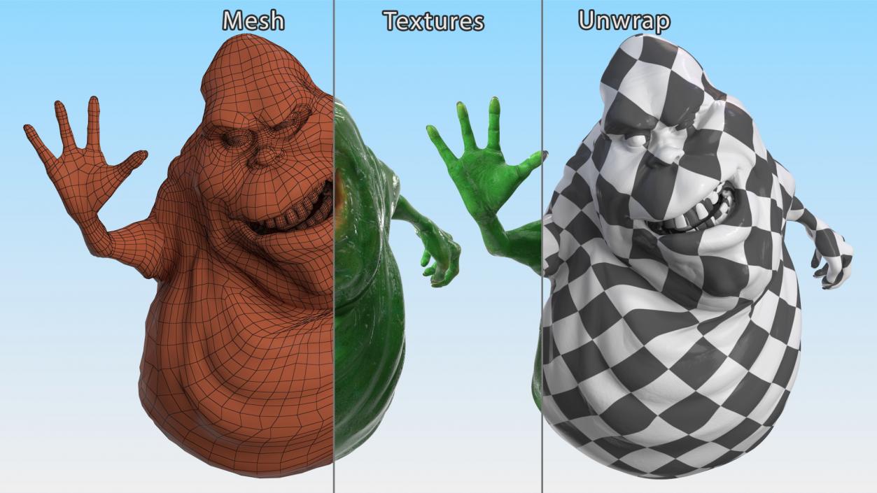 Character Slimer Angry Pose 3D