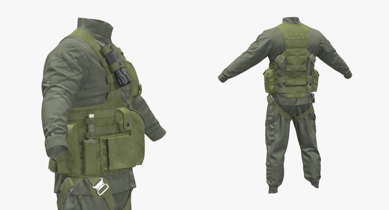 US Helicopter Pilot Uniform 3 3D model