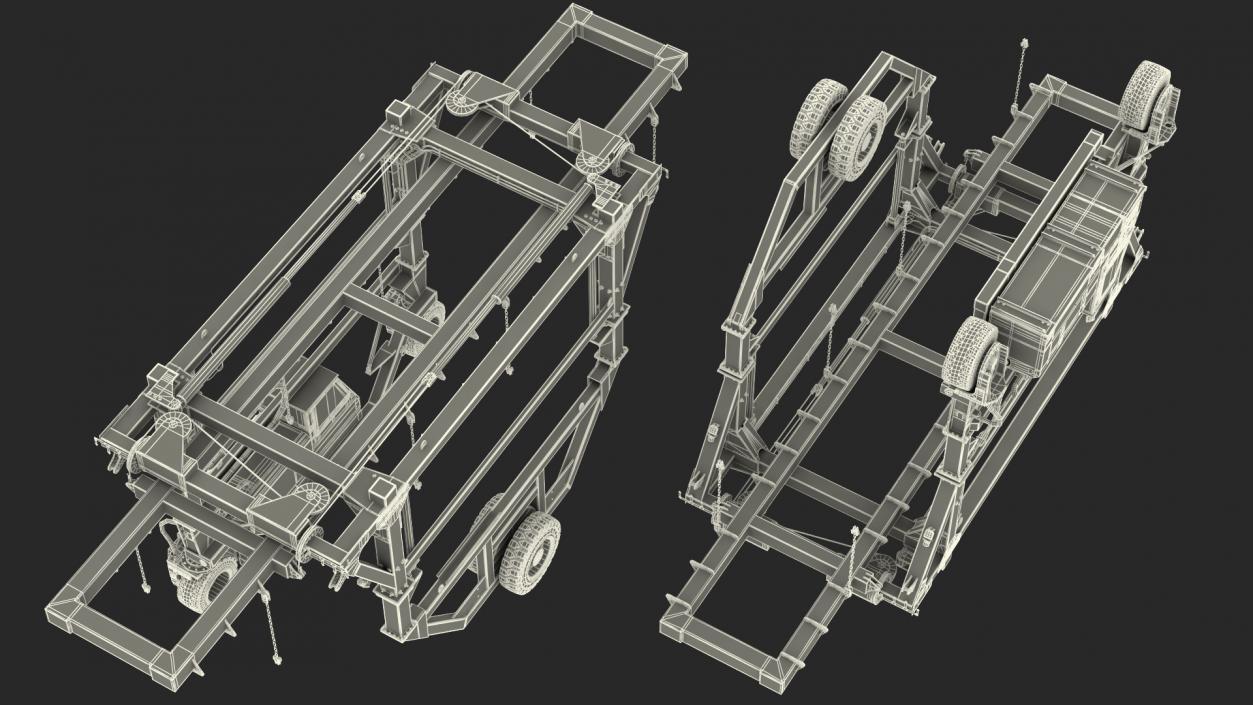 Straddle Carrier Combilift SC Clean Rigged 3D