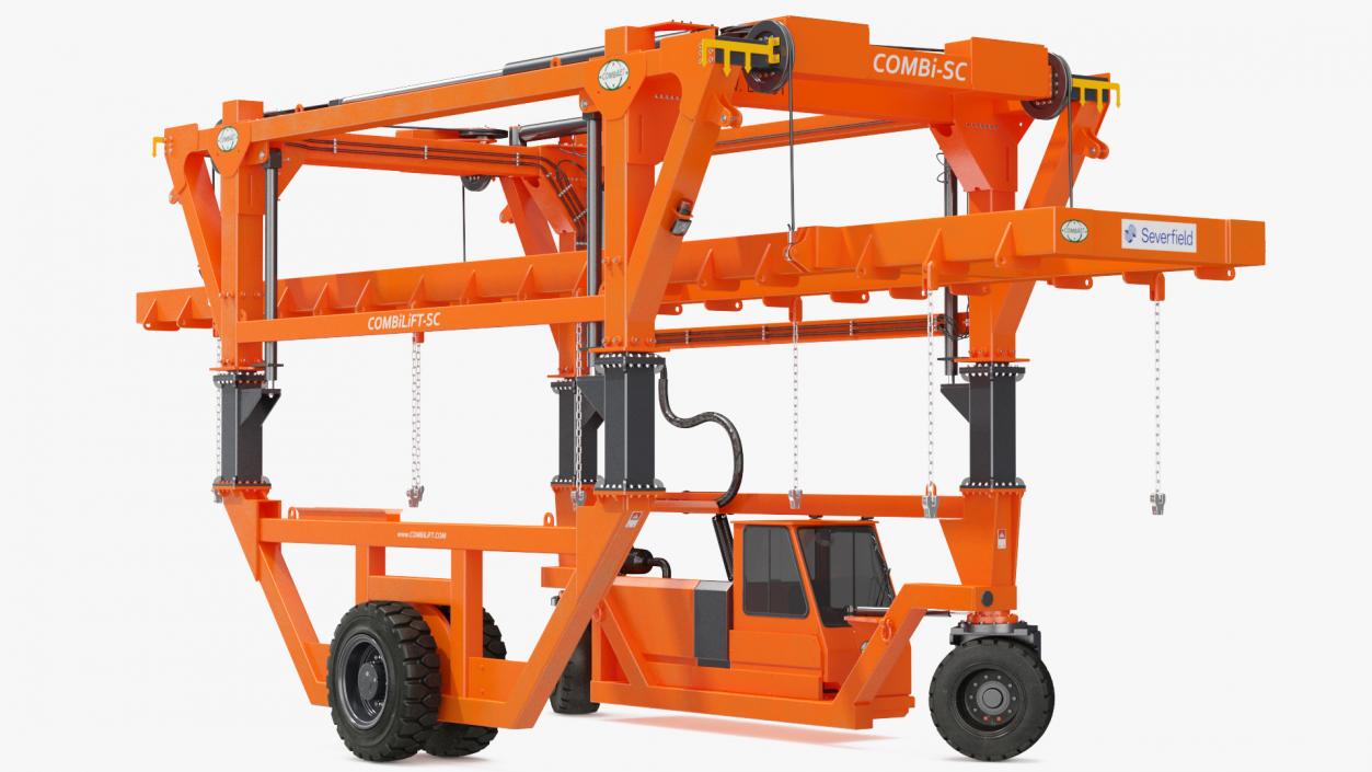 Straddle Carrier Combilift SC Clean Rigged 3D