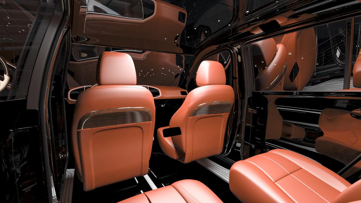 3D Maybach GLS SUV Simple Interior