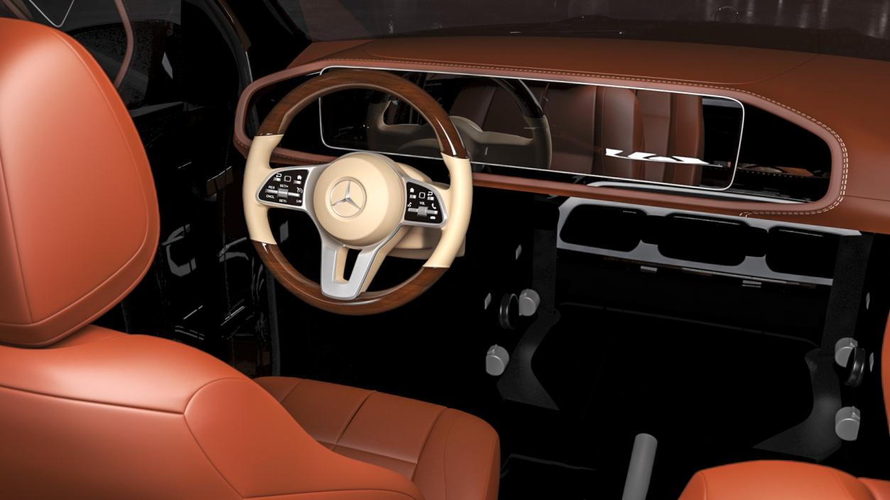 3D Maybach GLS SUV Simple Interior