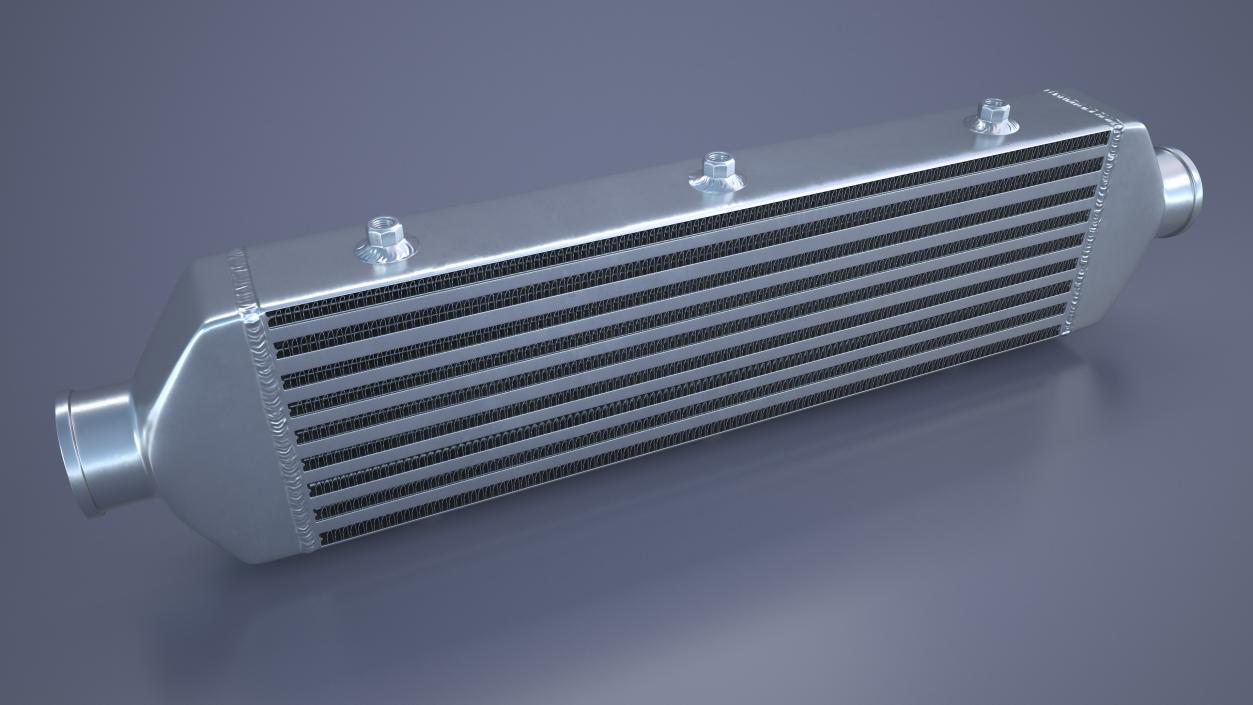 3D Mishimoto Car Intercooler Two Sided Pipes