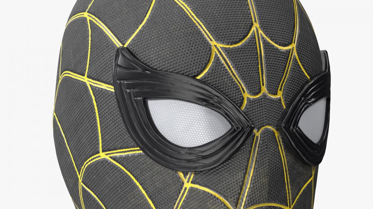 Spiderman Black Suit Helmet 3D