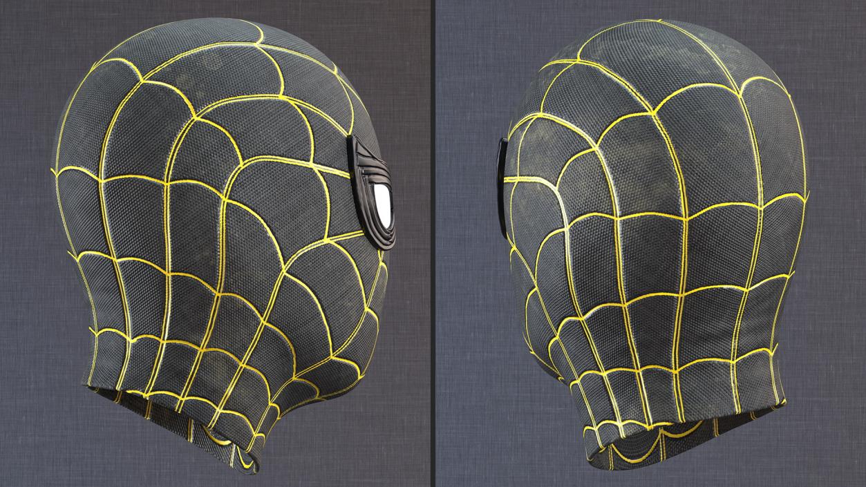 Spiderman Black Suit Helmet 3D