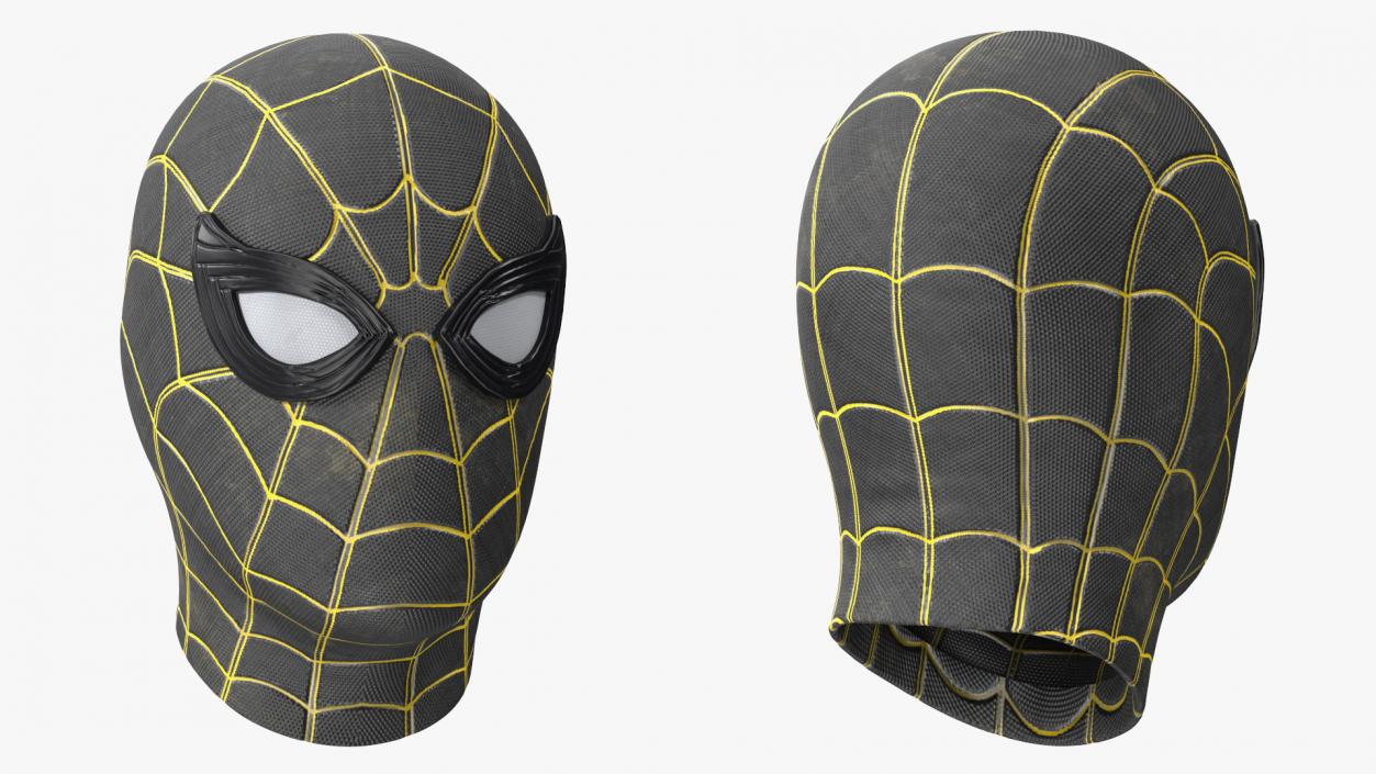 Spiderman Black Suit Helmet 3D