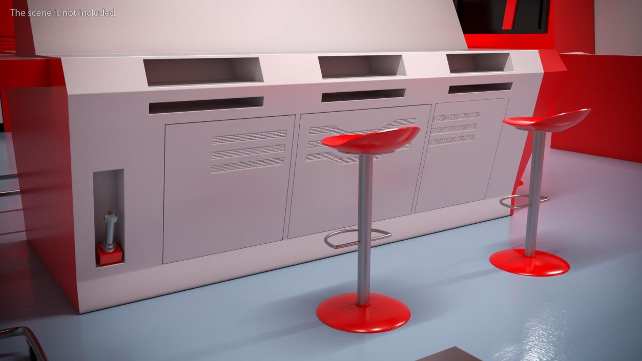 3D model Bar Seat