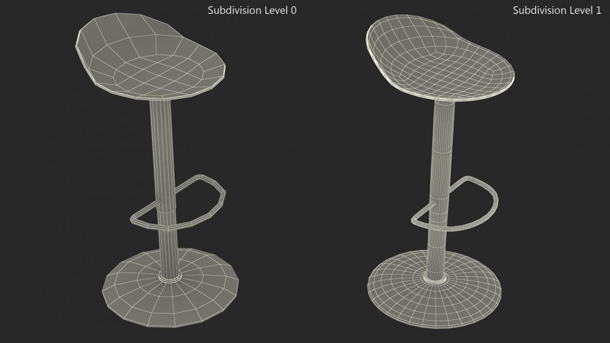 3D model Bar Seat