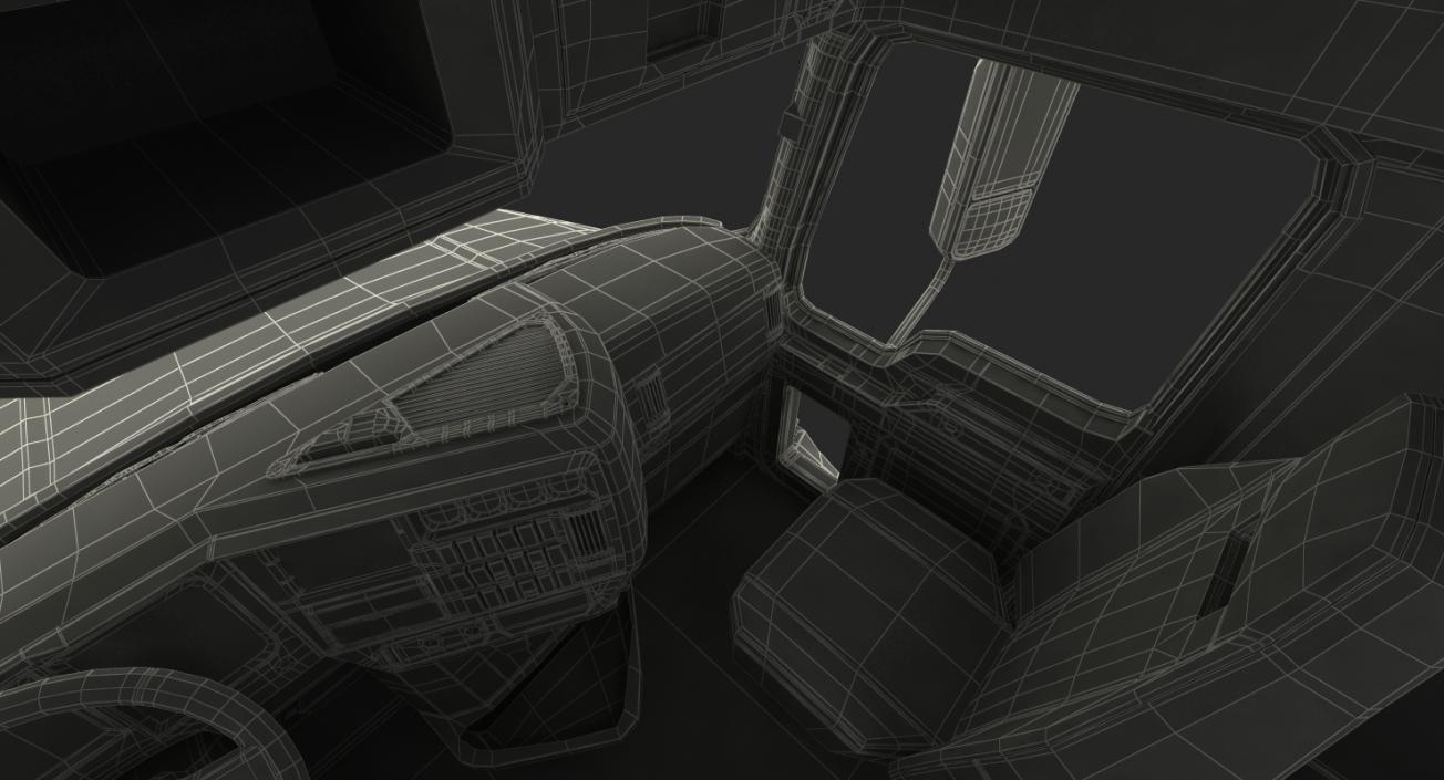 3D Mack Anthem Truck 2018 Simple Interior model