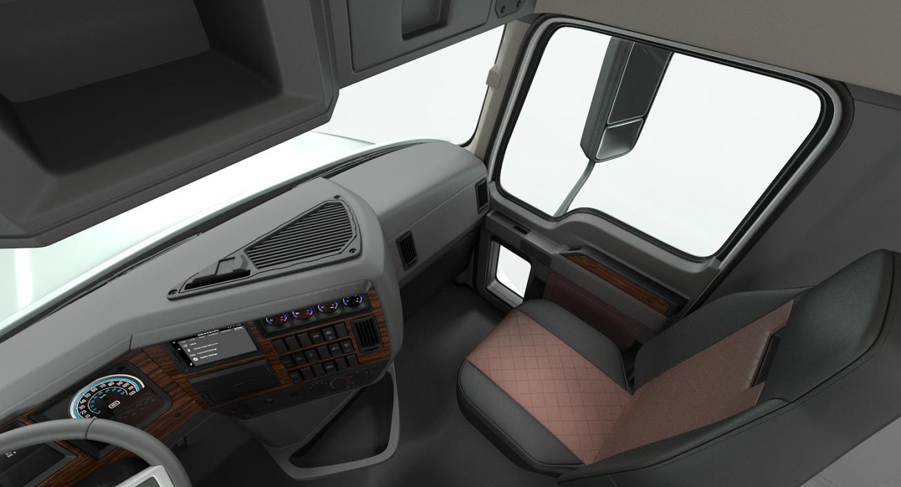 3D Mack Anthem Truck 2018 Simple Interior model