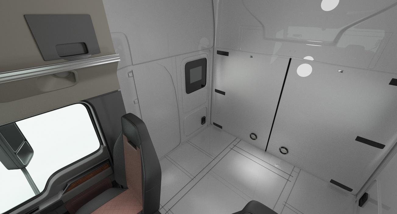 3D Mack Anthem Truck 2018 Simple Interior model