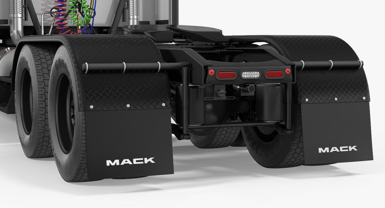 3D Mack Anthem Truck 2018 Simple Interior model