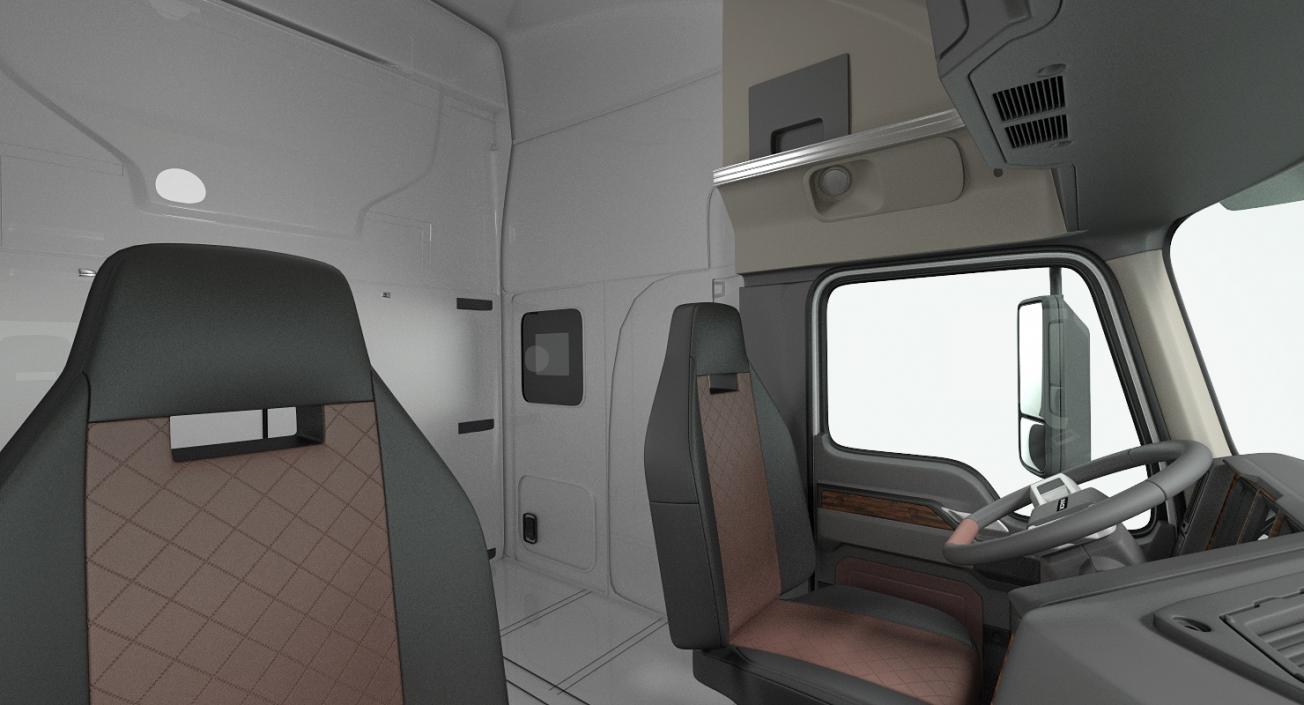 3D Mack Anthem Truck 2018 Simple Interior model