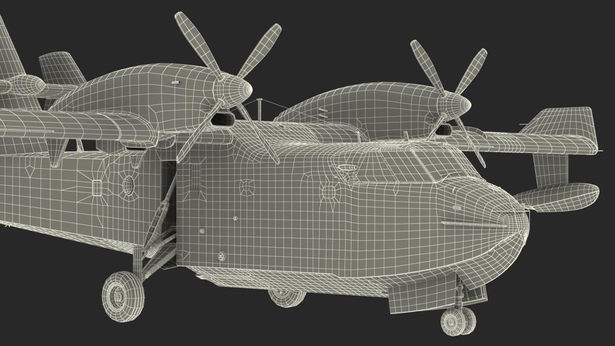 3D Amphibious Aircraft Rigged