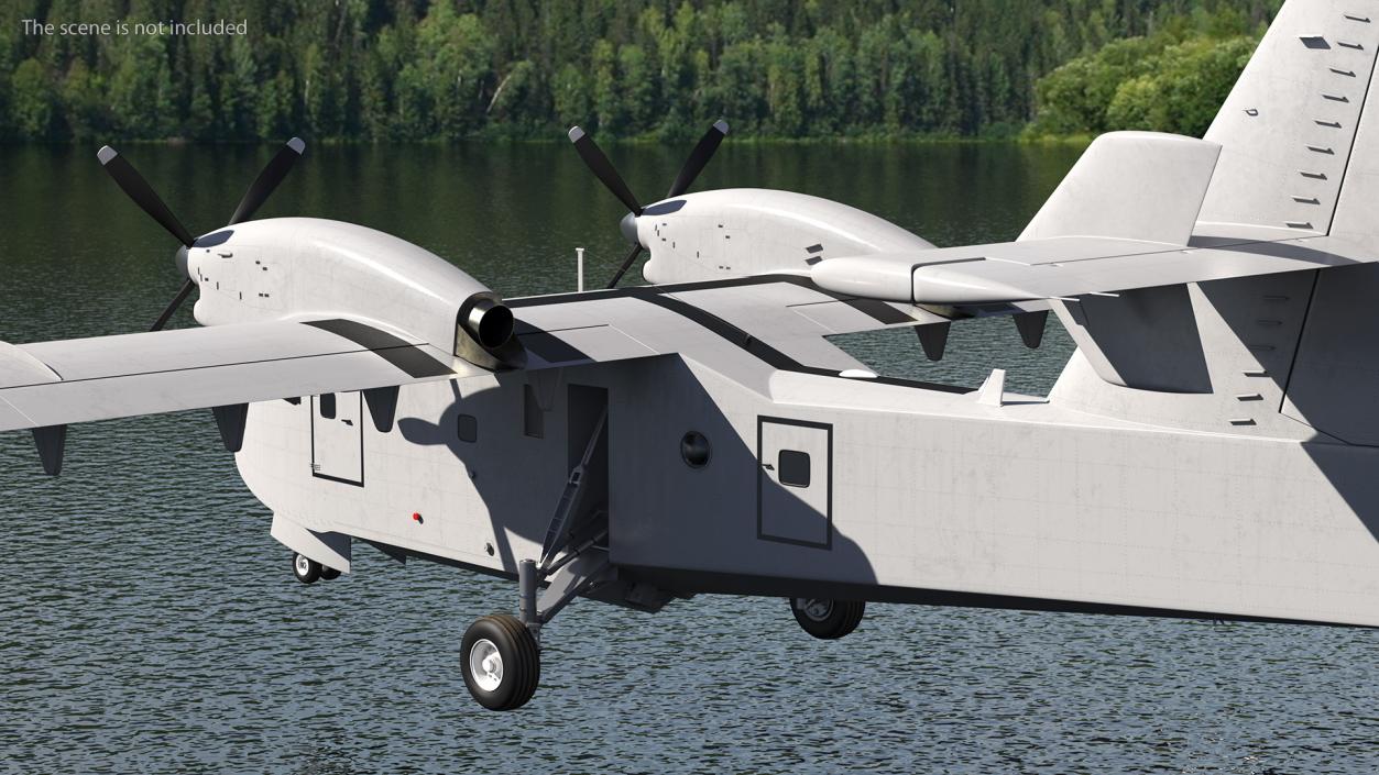 3D Amphibious Aircraft Rigged