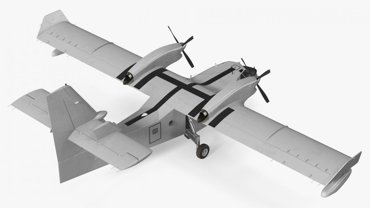 3D Amphibious Aircraft Rigged