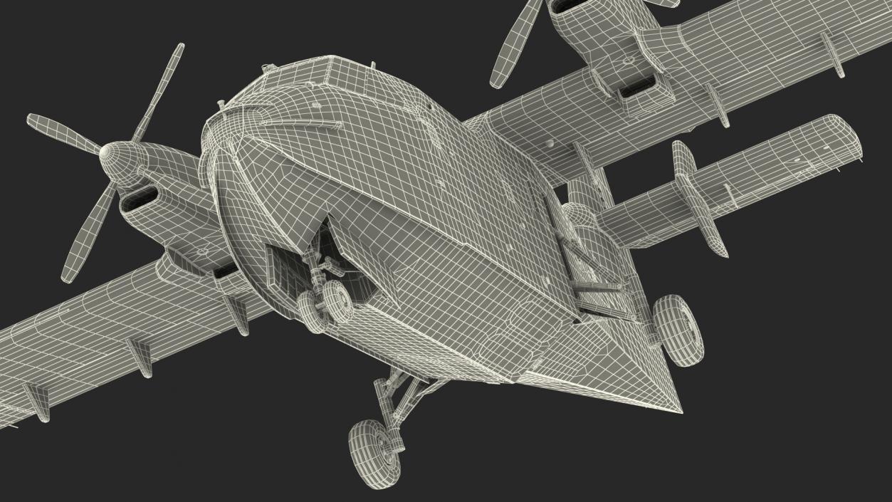 3D Amphibious Aircraft Rigged