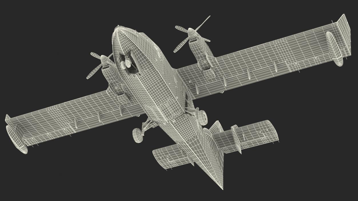 3D Amphibious Aircraft Rigged