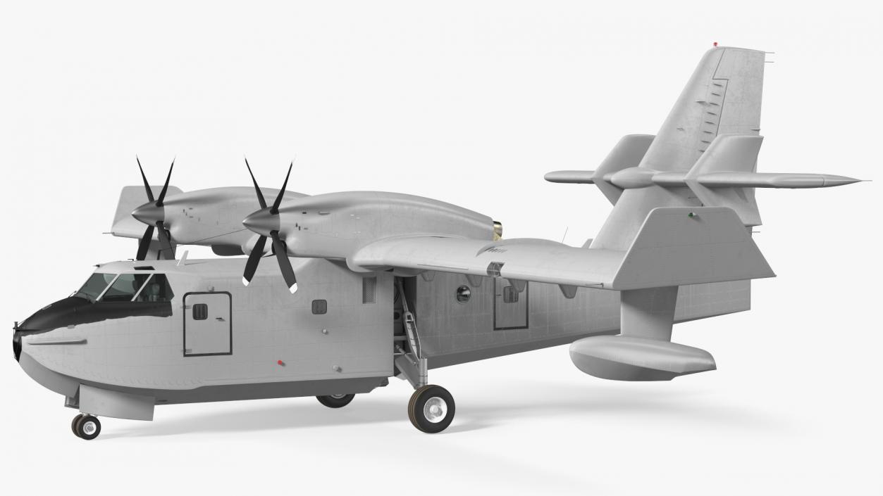 3D Amphibious Aircraft Rigged