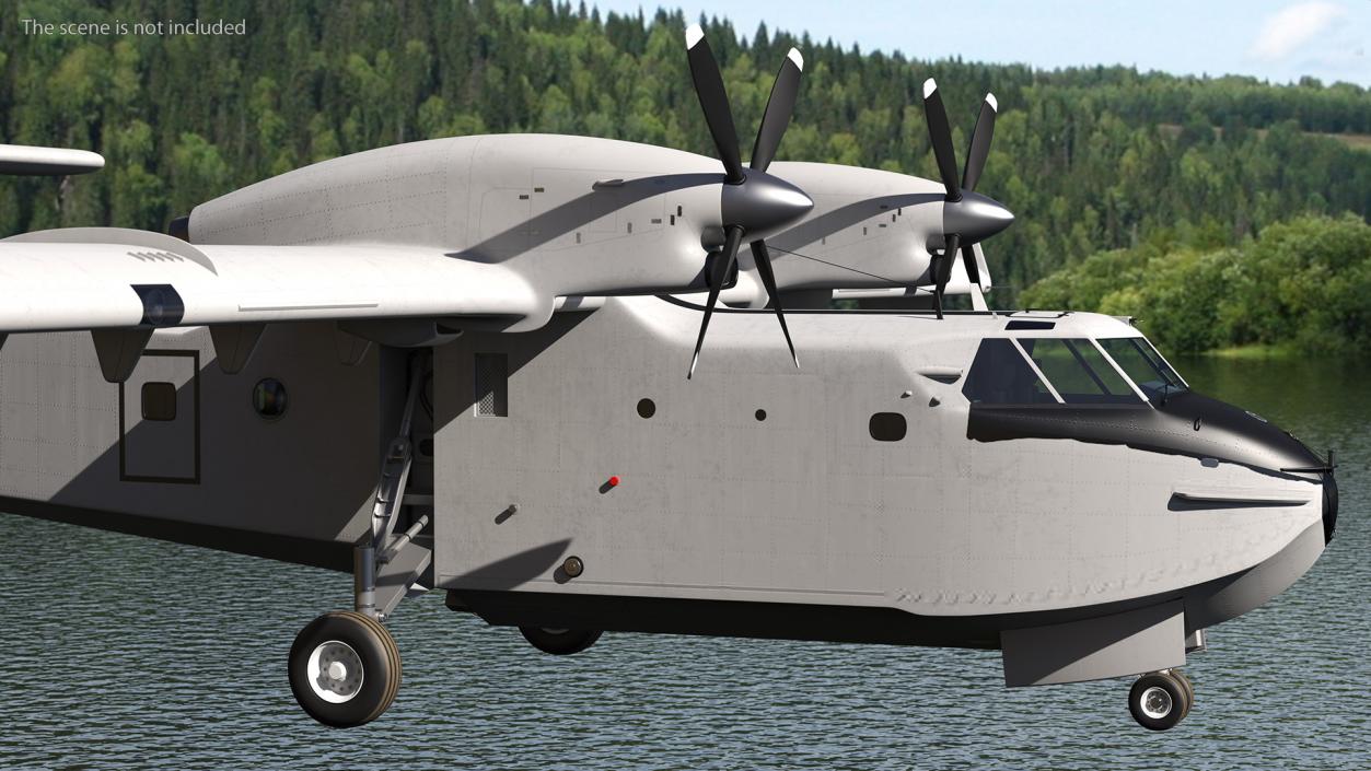 3D Amphibious Aircraft Rigged