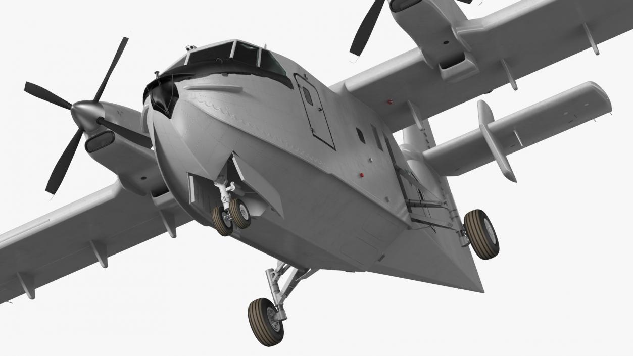 3D Amphibious Aircraft Rigged