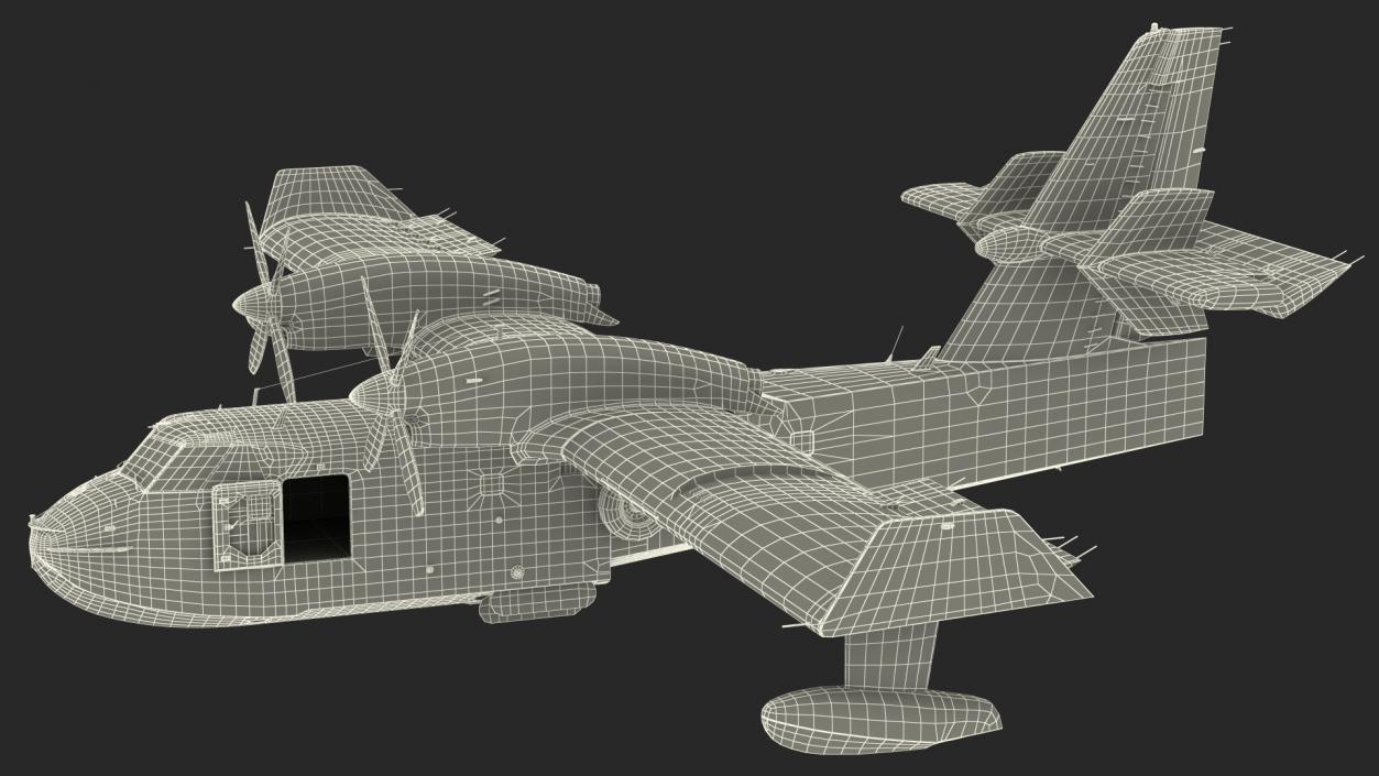 3D Amphibious Aircraft Rigged