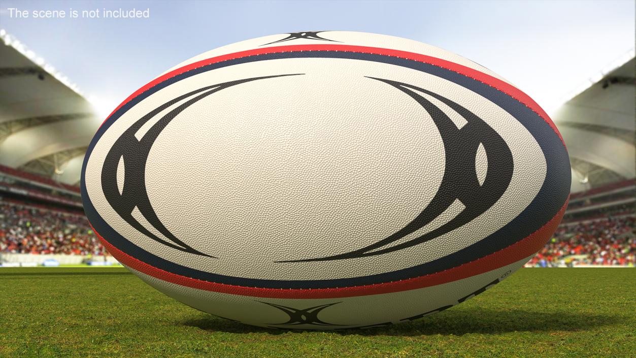 3D Gilbert Photon Rugby Match Ball