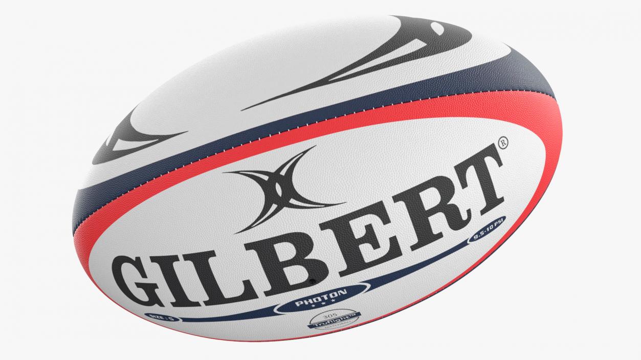 3D Gilbert Photon Rugby Match Ball