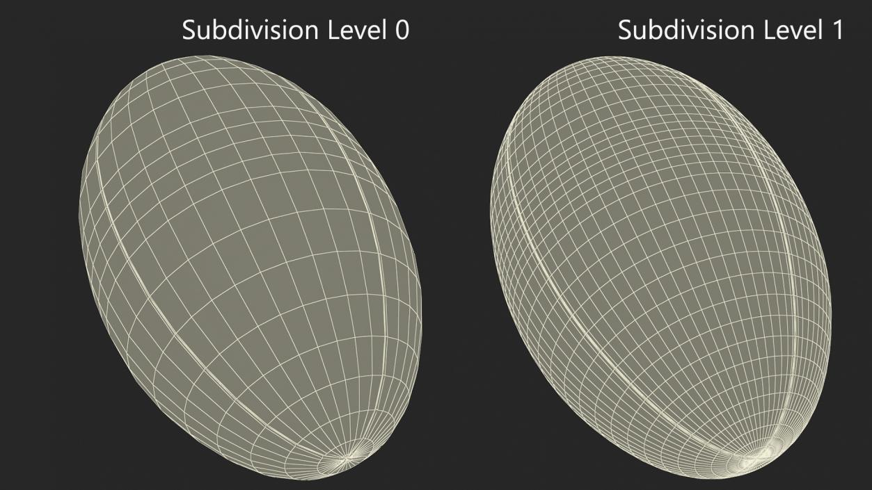 3D Gilbert Photon Rugby Match Ball